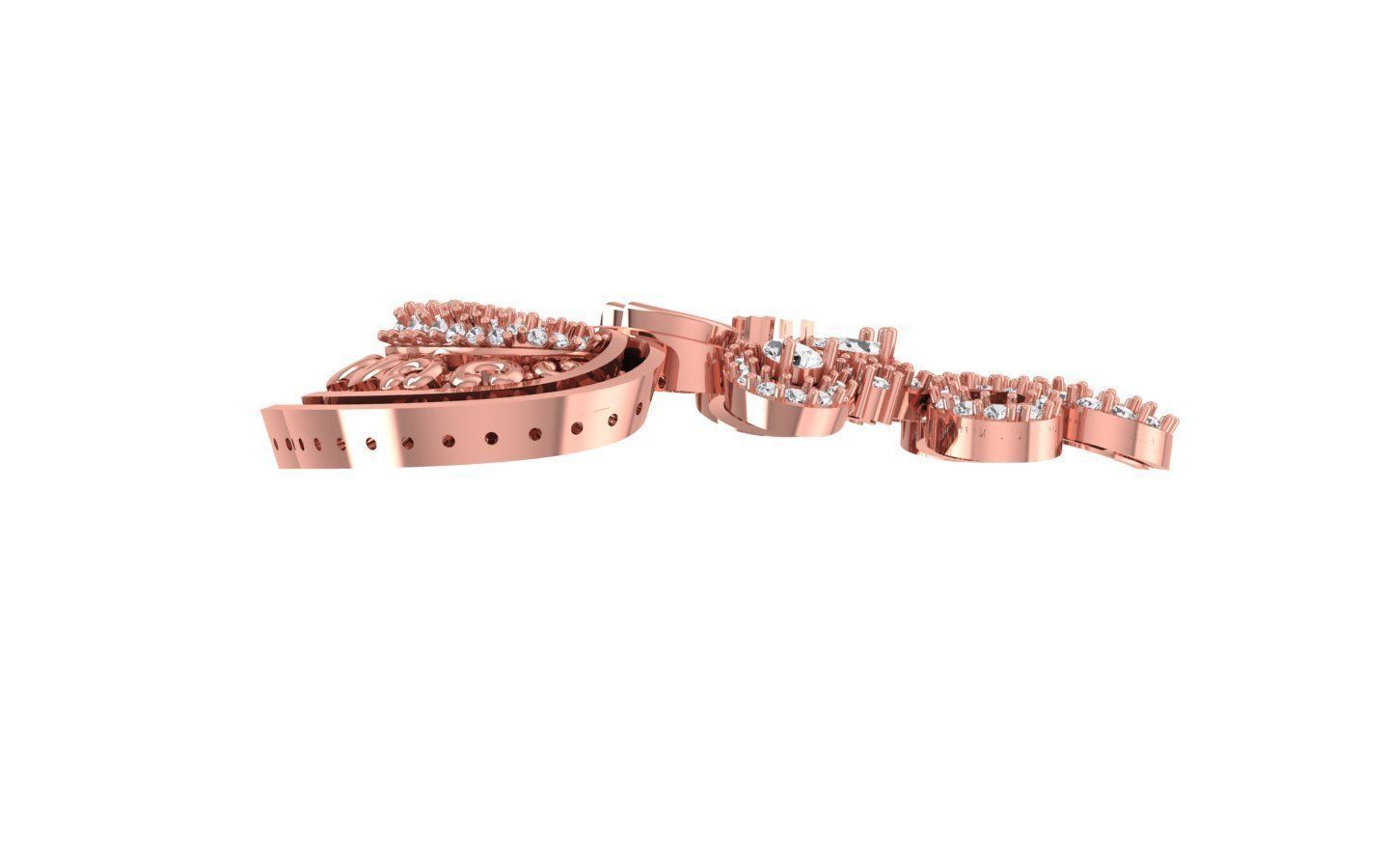 Women  Drop Earrings 3dm STL OBJ FBX Renders Details 3D print model_2