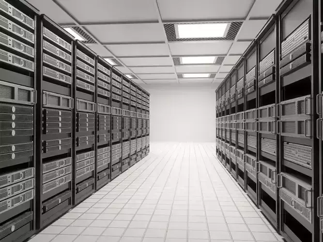 computer servers Low-poly 3D model