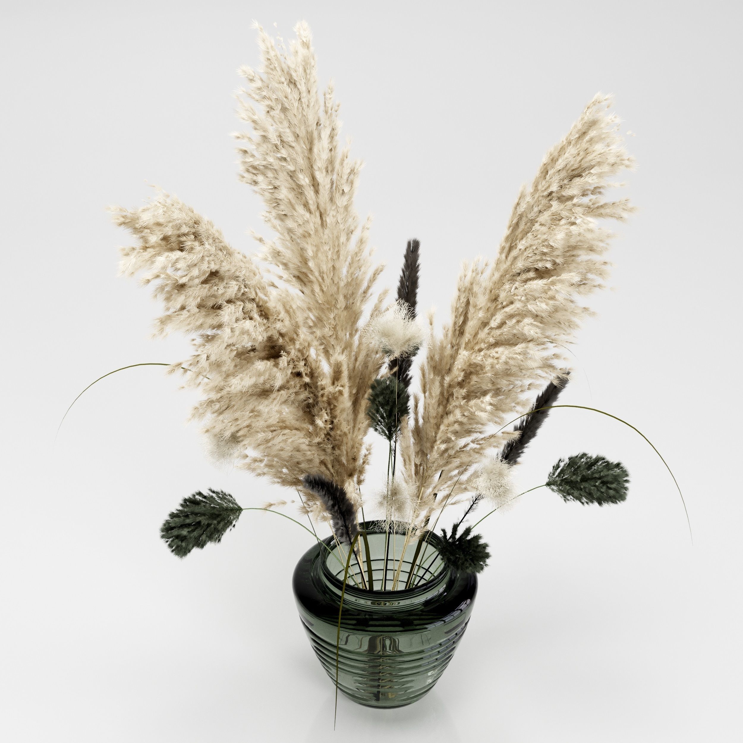  Bouquet04 dry pampas and grass 3D model_2