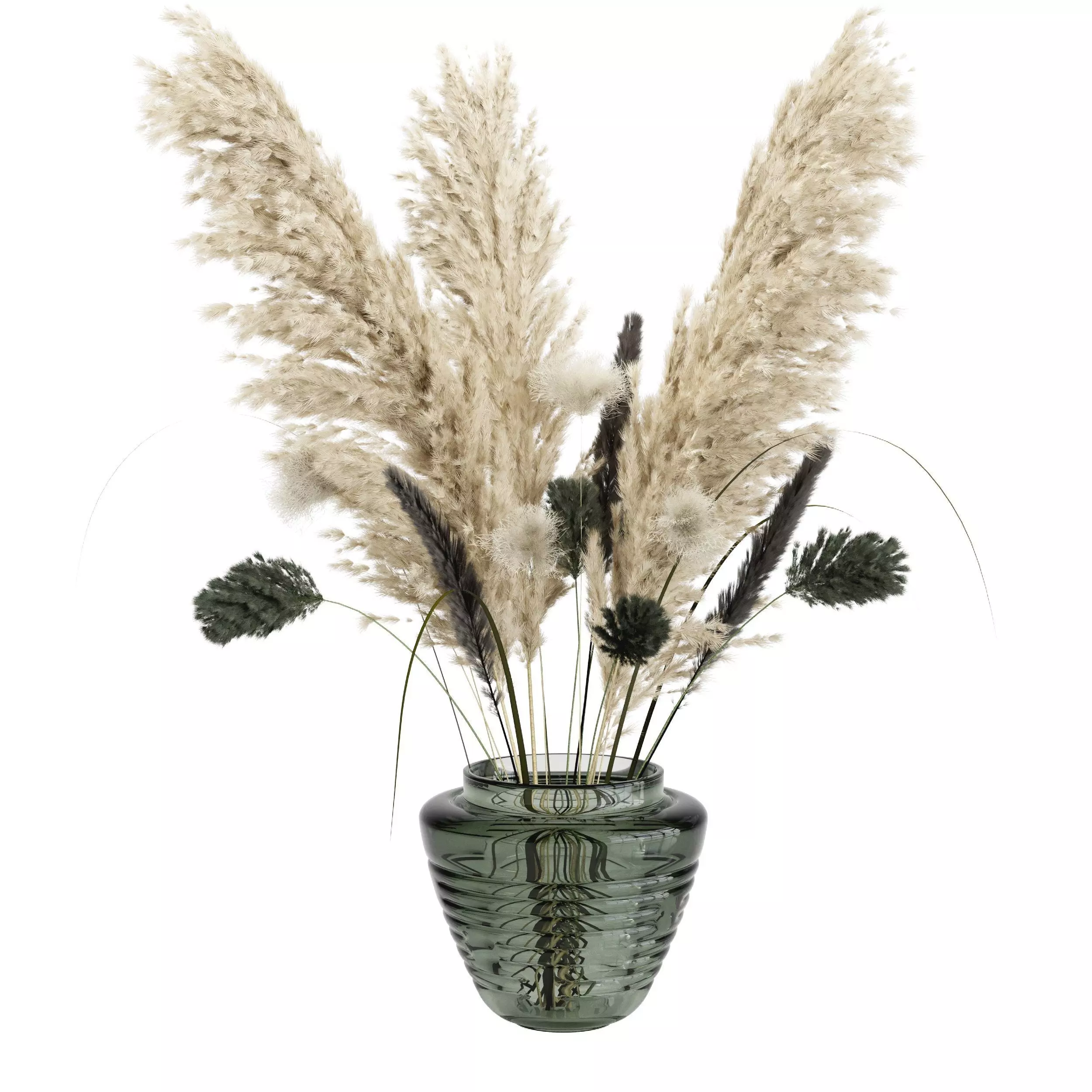  Bouquet04 dry pampas and grass 3D model_0