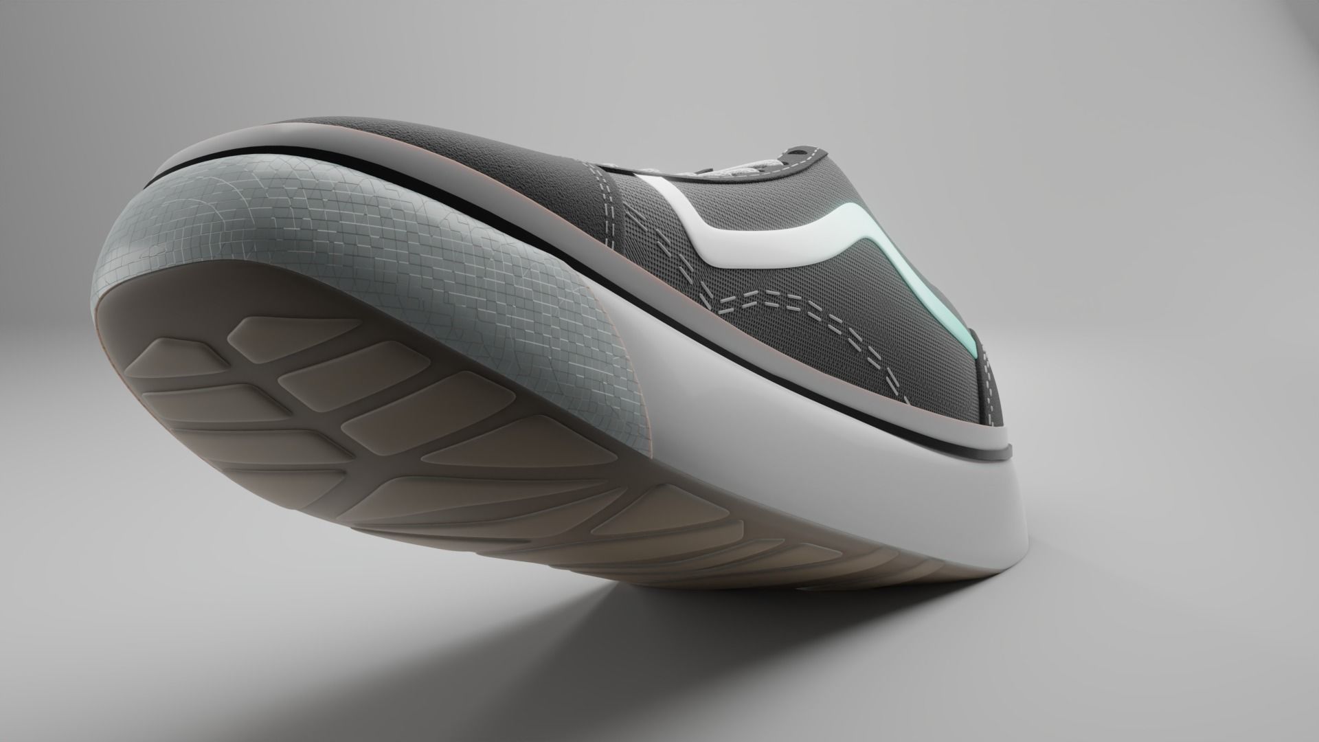 Vans shoes Low-poly 3D model_2