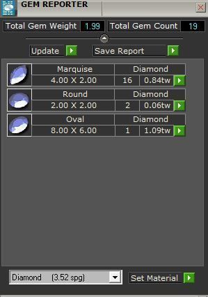 Diamond mixed ring 2687 3D print model 3D print model_8