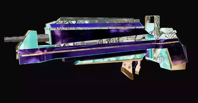 Sci-Fi Style Gun 3D model