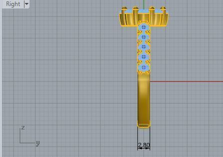 Opened flower Diamond ring 2693 3D print model 3D print model_6