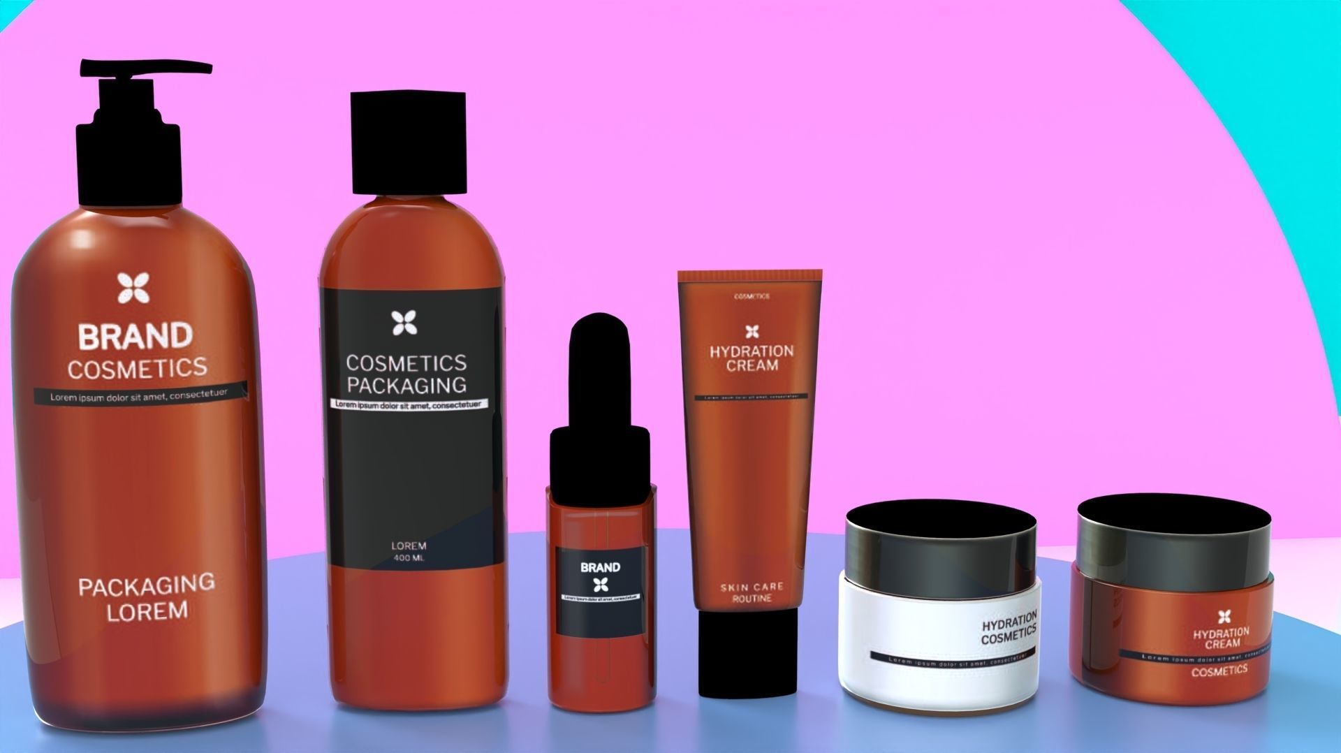 Body Care Products 3D Model 3D model_1