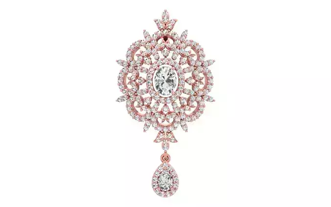 Women Pendants 3dm STL OBJ FBX Renders Details