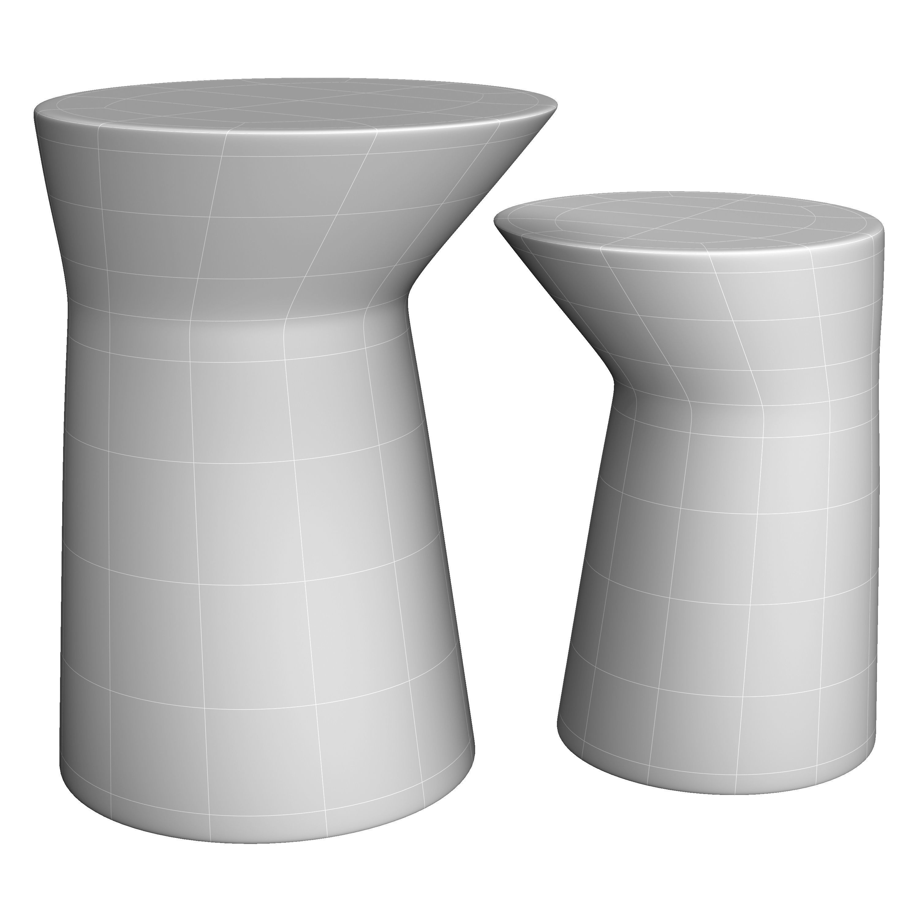 Io side tables by Adolfo Abejon 3D model_2