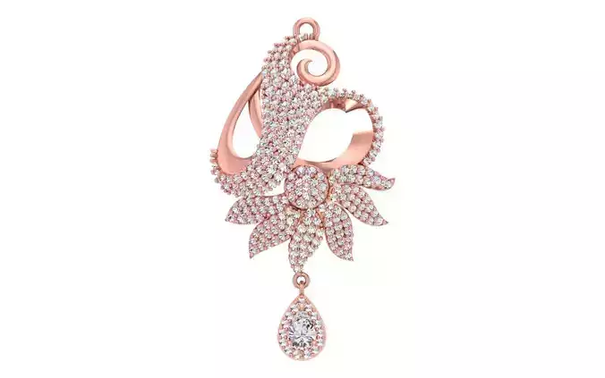 Women Pendants 3dm STL OBJ FBX Renders Details