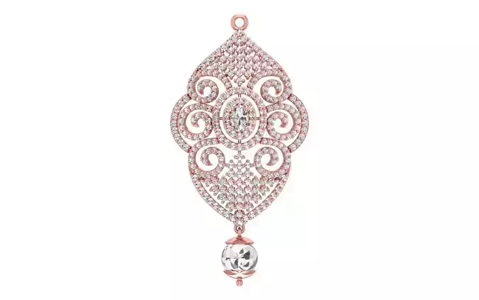 Women Pendants 3dm STL OBJ FBX Renders Details