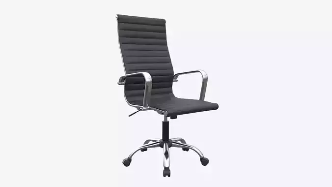 Office Chair with armrests and wheels 05