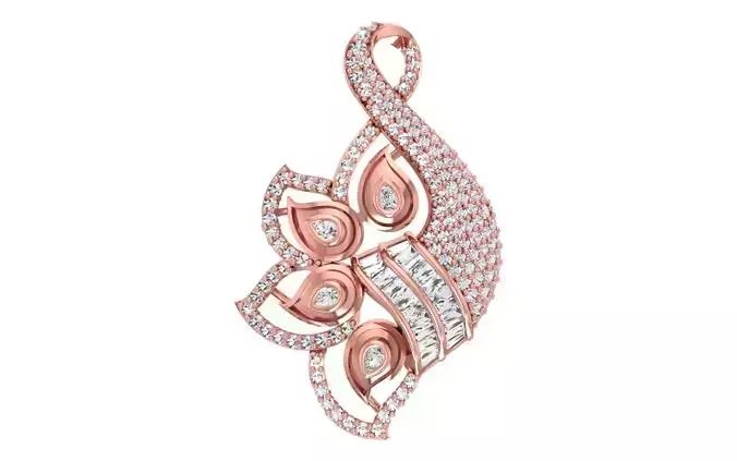 Women Pendants 3dm STL OBJ FBX Renders Details