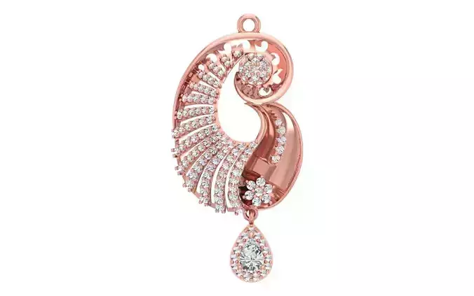 Women Pendants 3dm STL OBJ FBX Renders Details