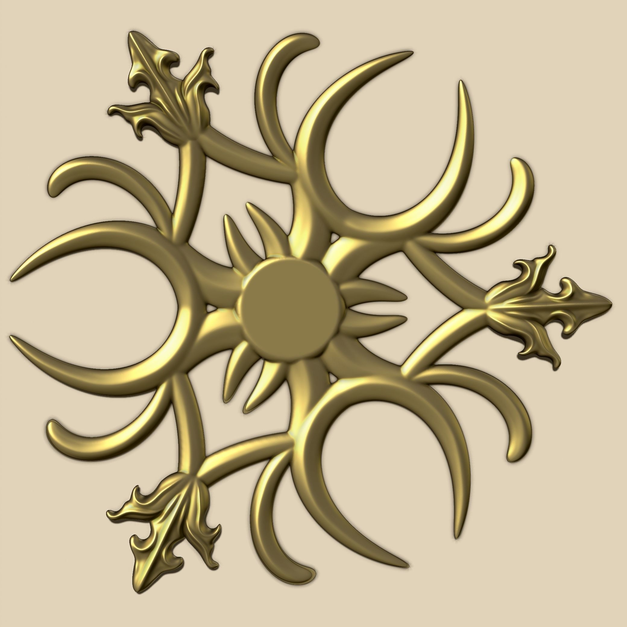 65 Ornaments Brushes - Pack IMM Brushes and 5 Ornament Set 3D model_28