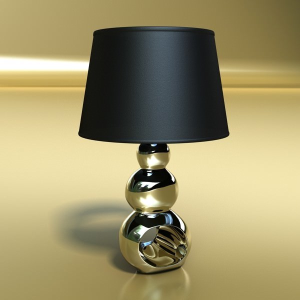 Modern Contempo Table Lamp 08 3D model_1