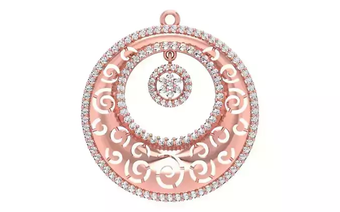 Women Pendants 3dm STL OBJ FBX Renders Details