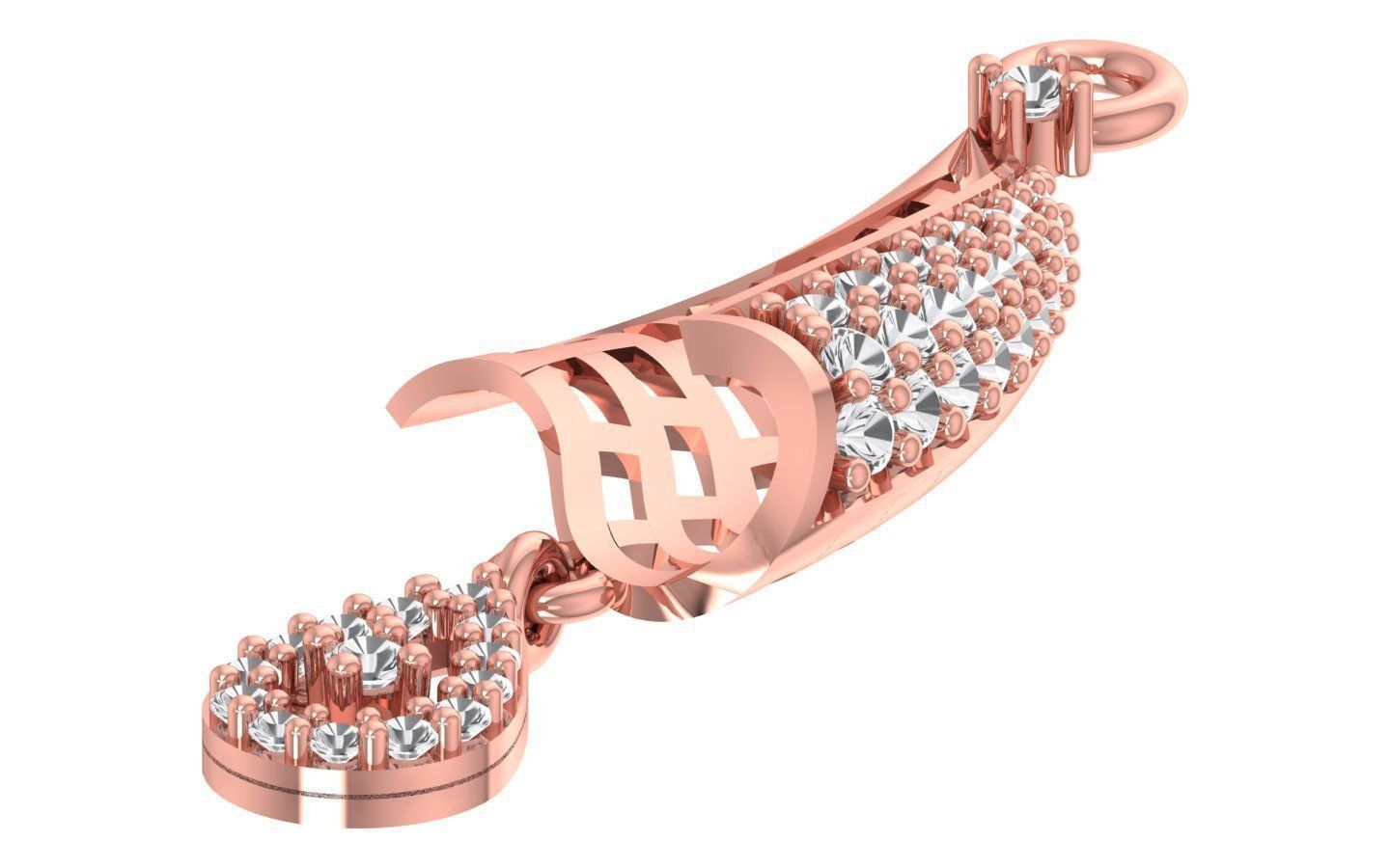 Women Pendants 3dm STL OBJ FBX Renders Details 3D print model_1