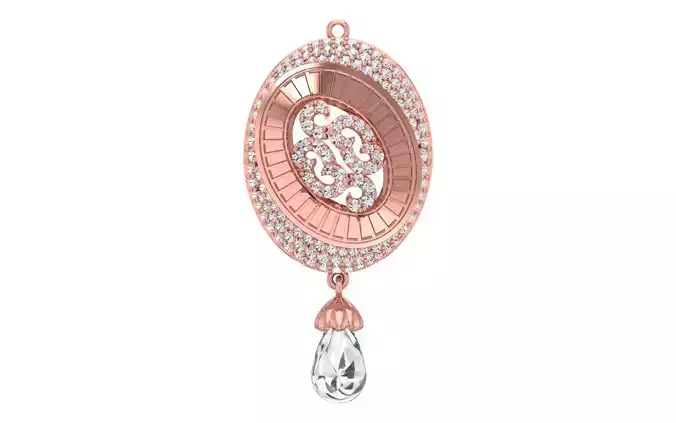 Women Pendants 3dm STL OBJ FBX Renders Details