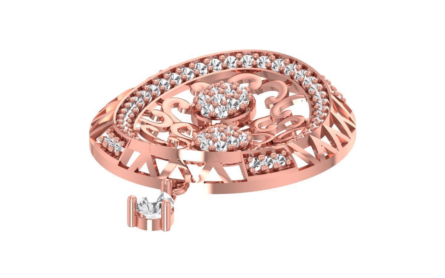 Women Pendants 3dm STL OBJ FBX Renders Details 3D print model_1