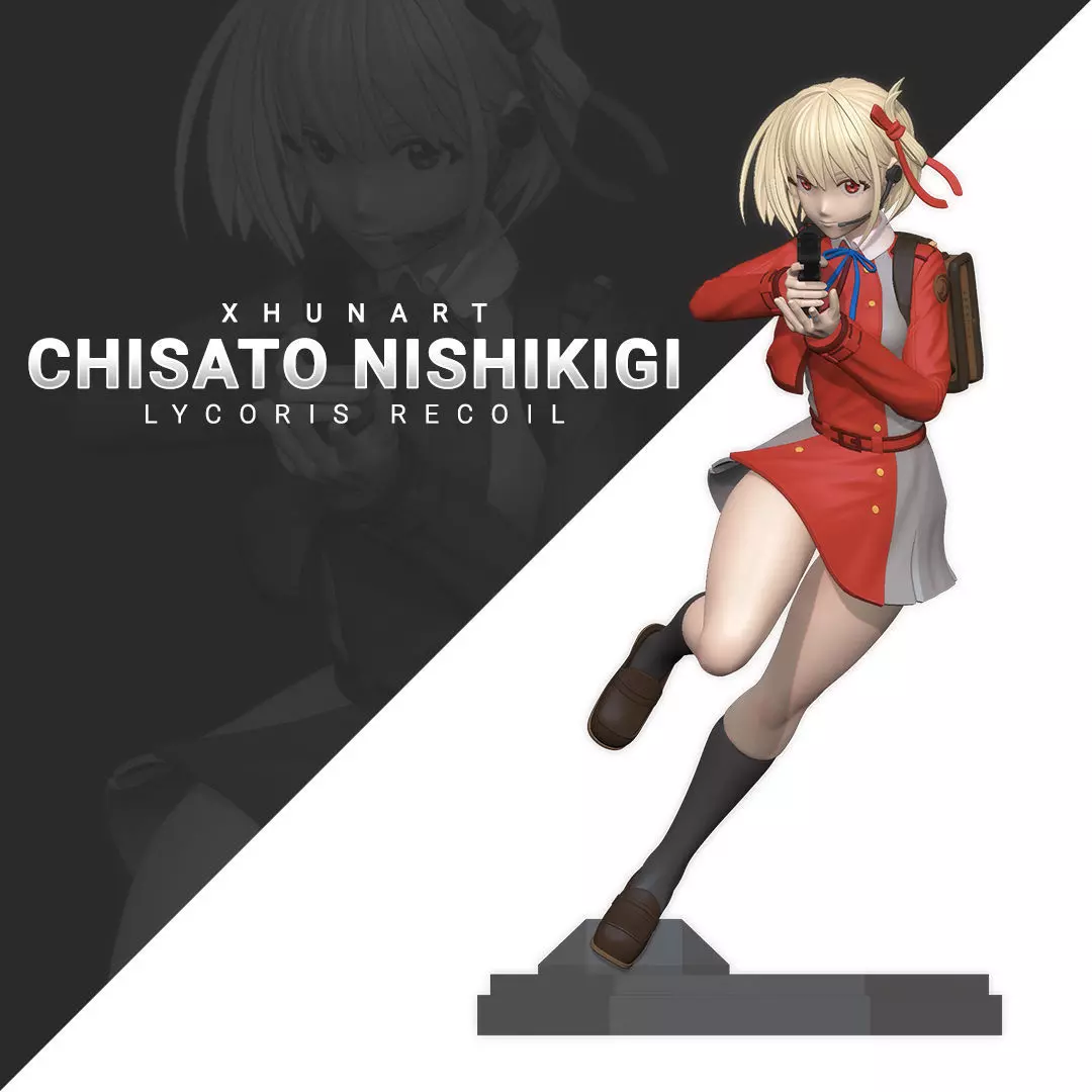 Lycoris Recoil - Chisato Nishikigi STL 3D print model