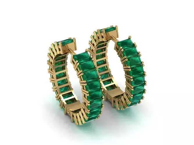 earrings jewelry 3D print model