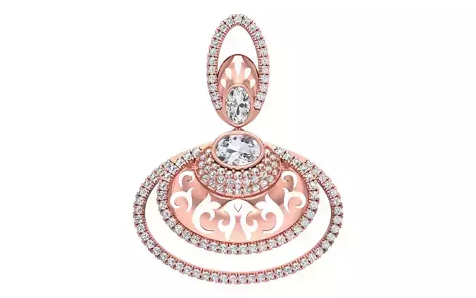 Women Pendants 3dm STL OBJ FBX Renders Details