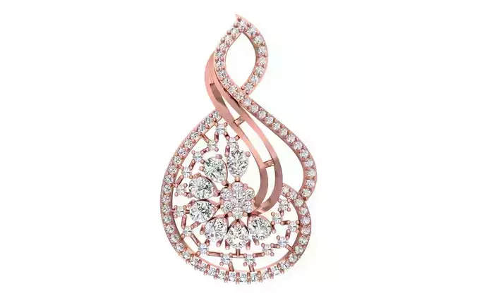 Women Pendants 3dm STL OBJ FBX Renders Details