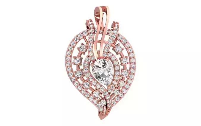 Women Pendants 3dm STL OBJ FBX Renders Details