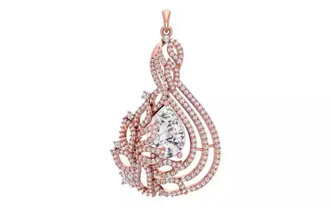 Women Pendants 3dm STL OBJ FBX Renders Details 3D print model