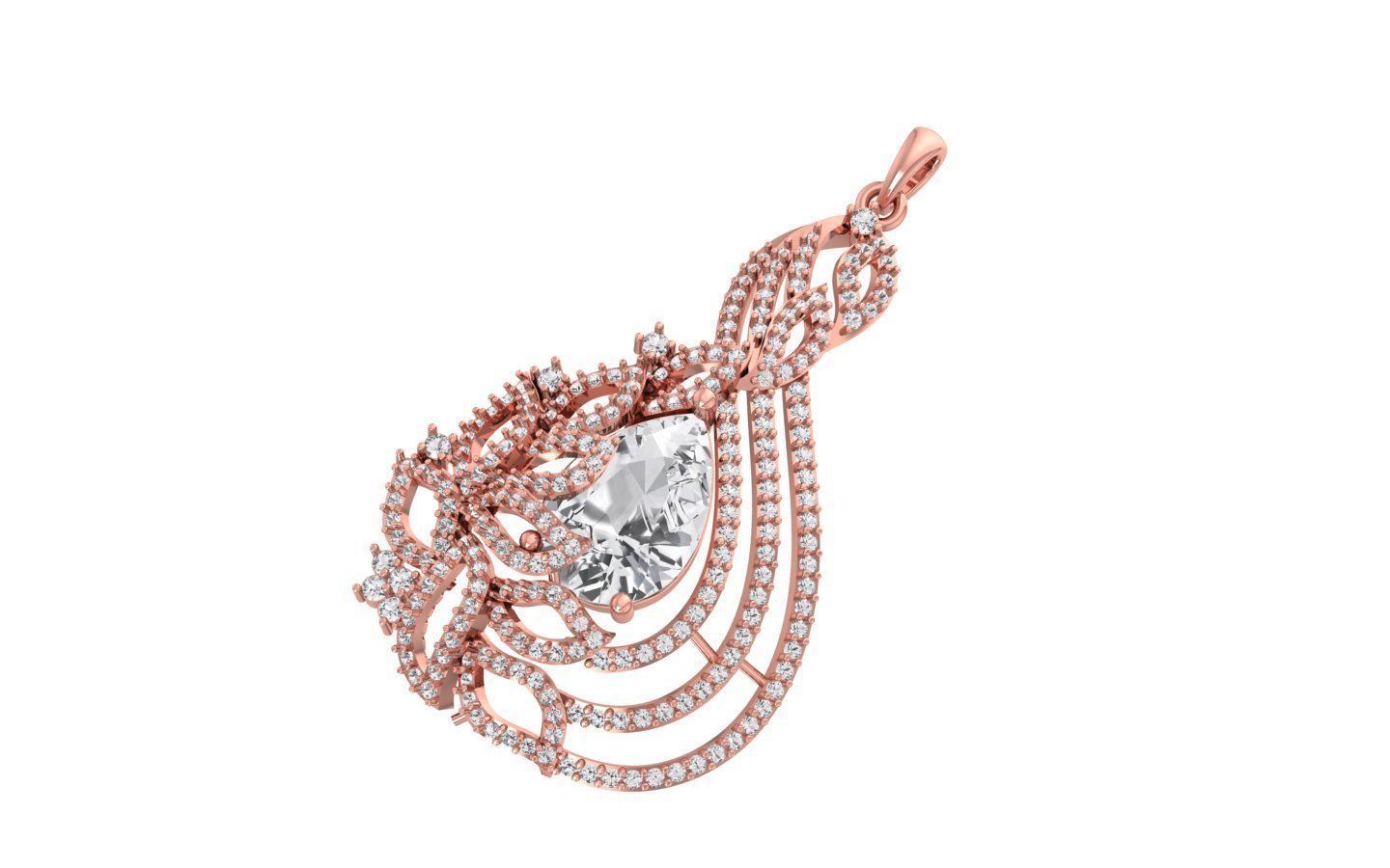 Women Pendants 3dm STL OBJ FBX Renders Details 3D print model_1