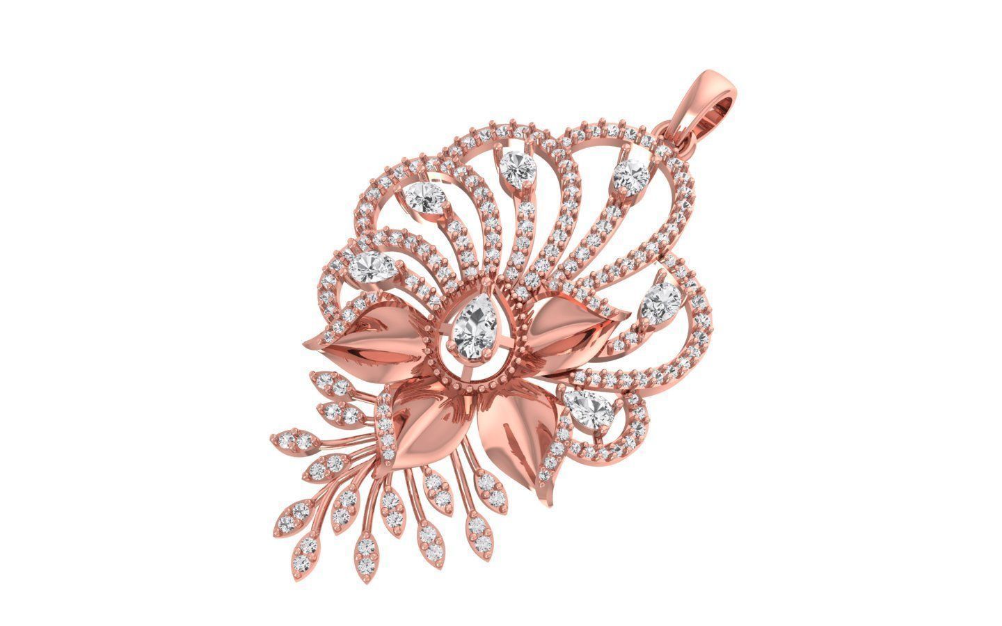Women Pendants 3dm STL OBJ FBX Renders Details 3D print model_2