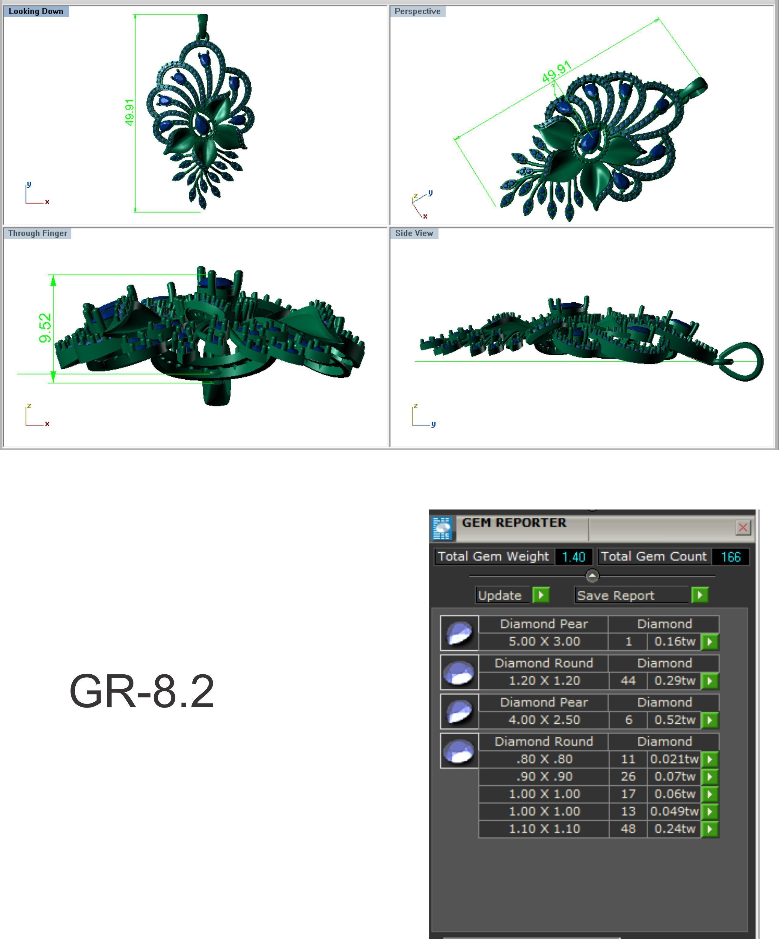 Women Pendants 3dm STL OBJ FBX Renders Details 3D print model_3
