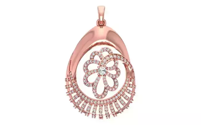 Women Pendants 3dm STL OBJ FBX Renders Details