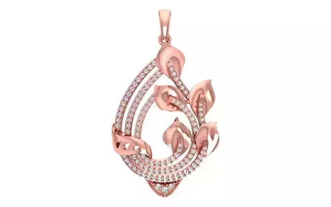 Women Pendants 3dm STL OBJ FBX Renders Details