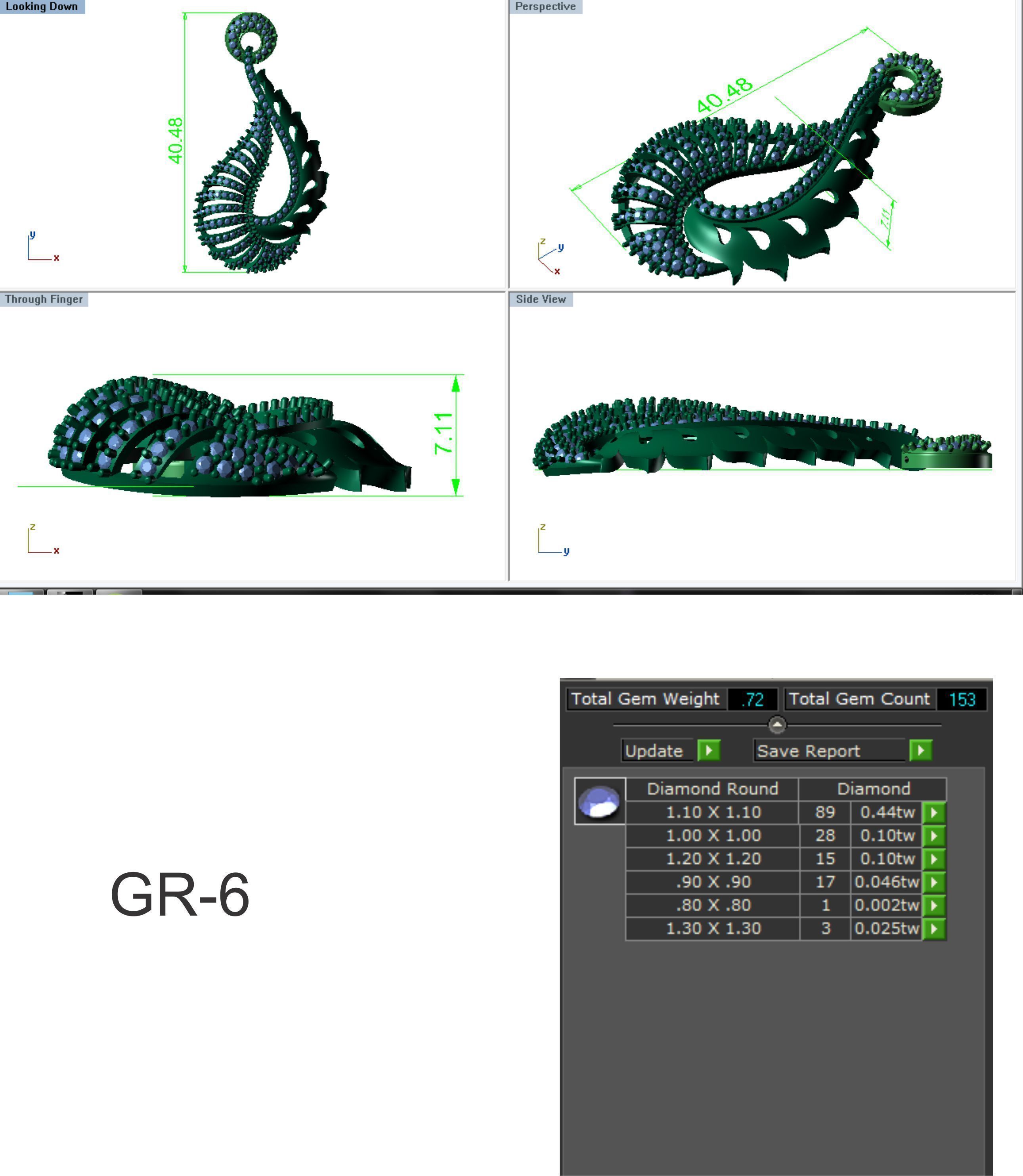Women Pendants 3dm STL OBJ FBX Renders Details 3D print model_3