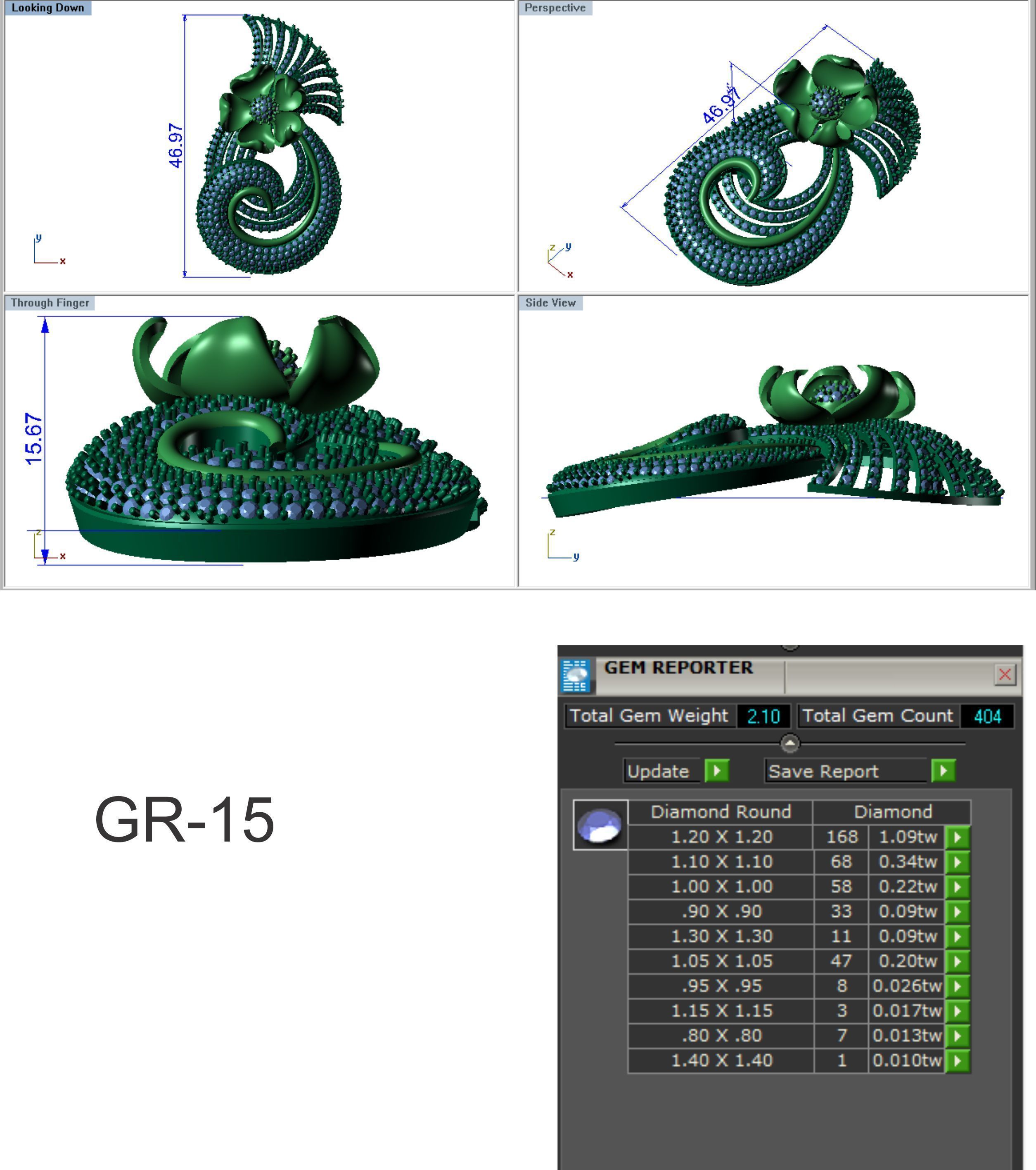 Women Pendants 3dm STL OBJ FBX Renders Details 3D print model_3