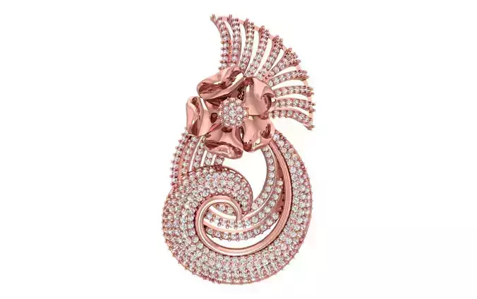 Women Pendants 3dm STL OBJ FBX Renders Details