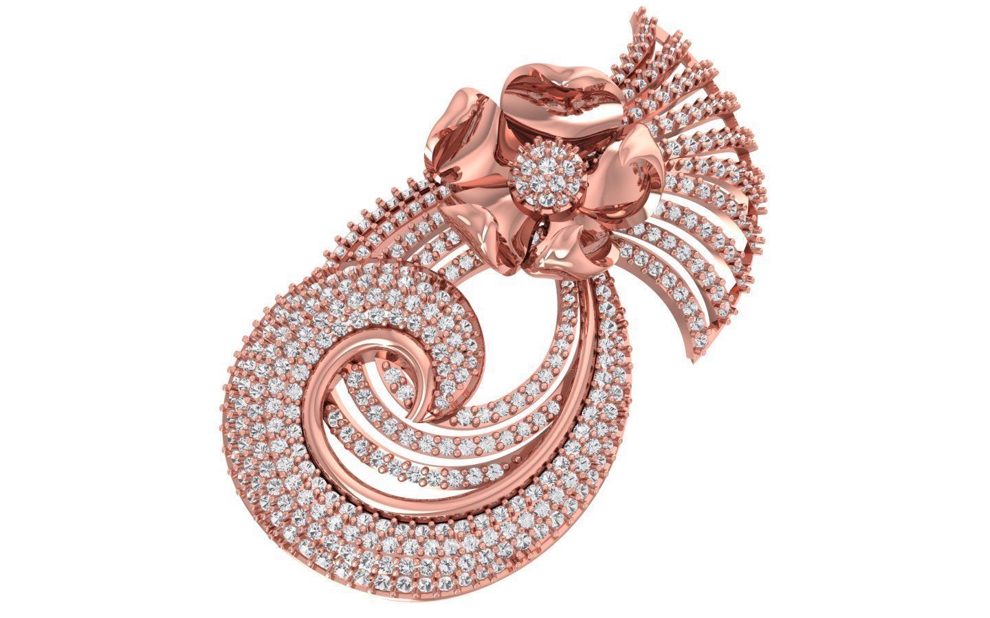 Women Pendants 3dm STL OBJ FBX Renders Details 3D print model_1