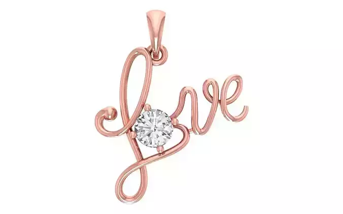 Women Love Pendants 3dm STL OBJ FBX Renders Details 3D print model
