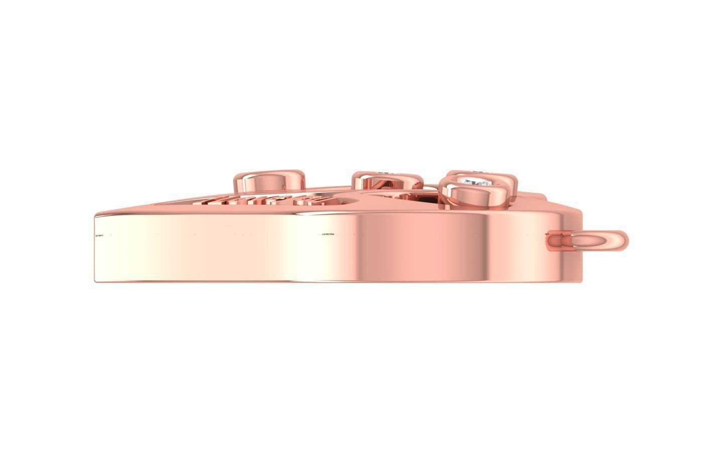 Women Heart Pendants 3dm STL OBJ FBX Renders Details 3D print model_1