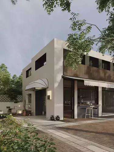 A very nice modern villa building and interior