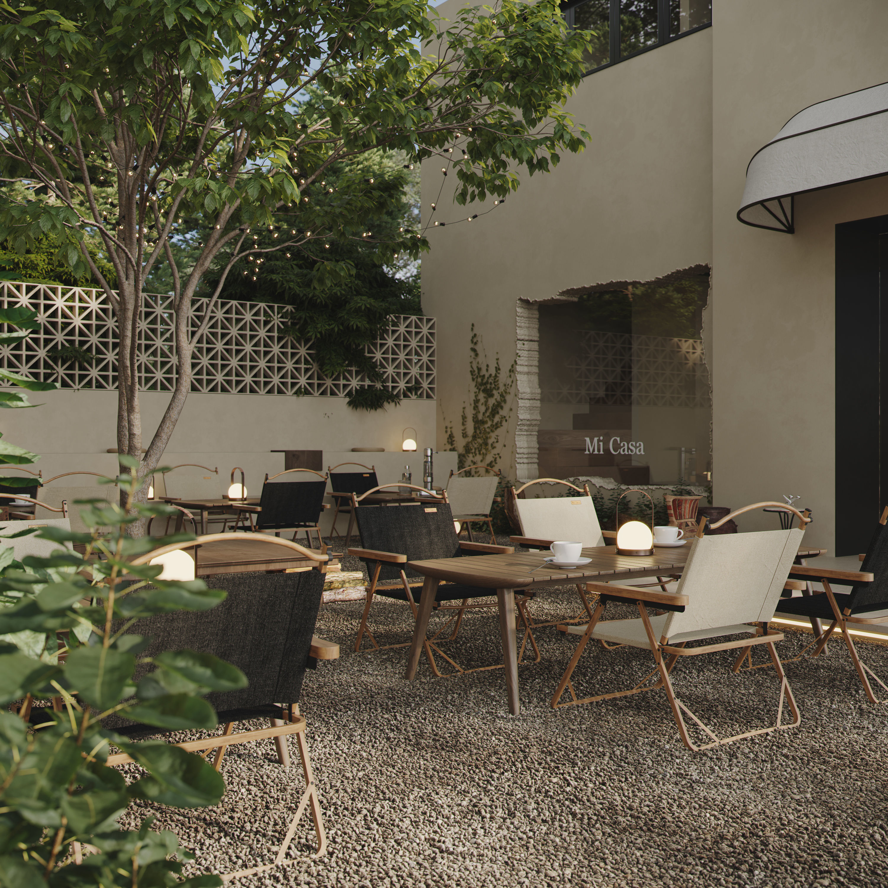 A very nice modern villa building and interior 3D model_3