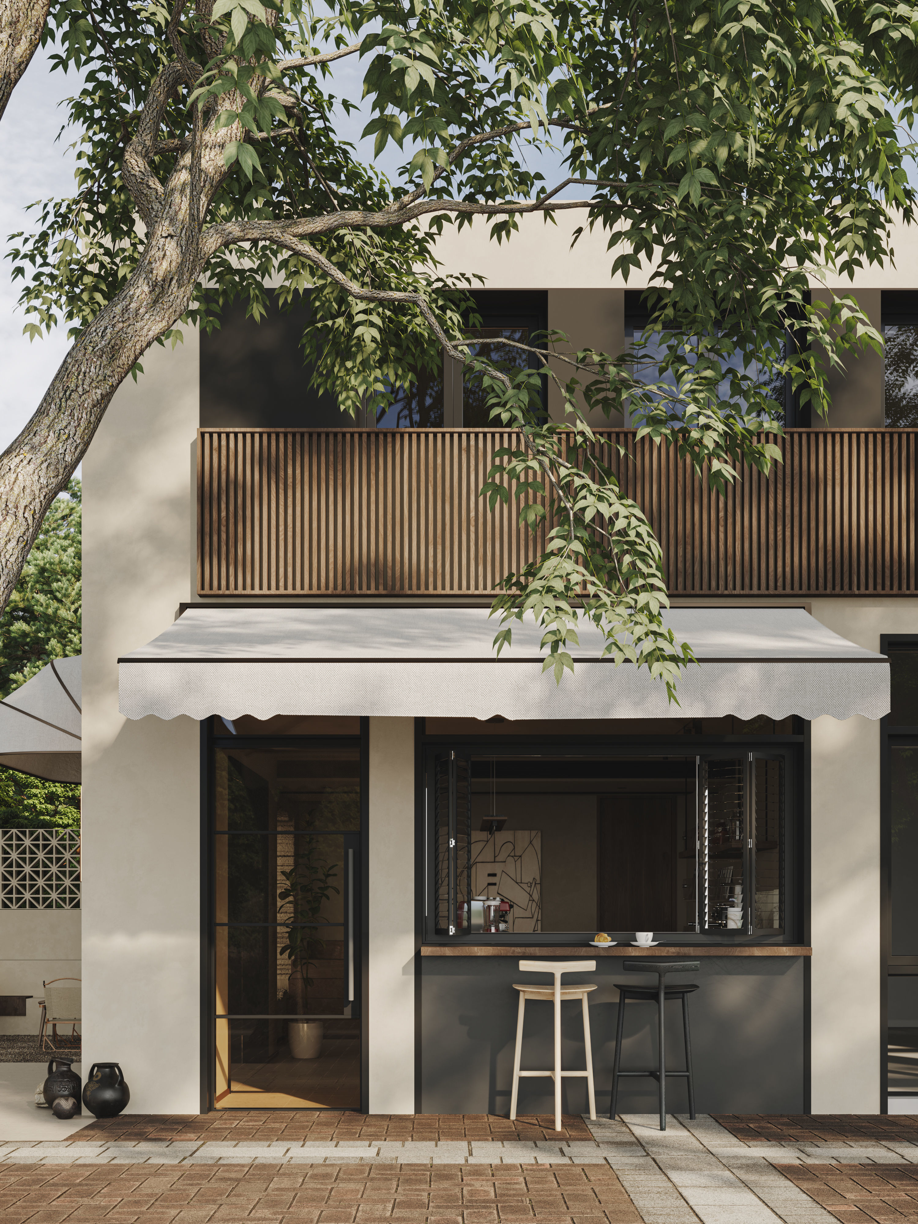 A very nice modern villa building and interior 3D model_2