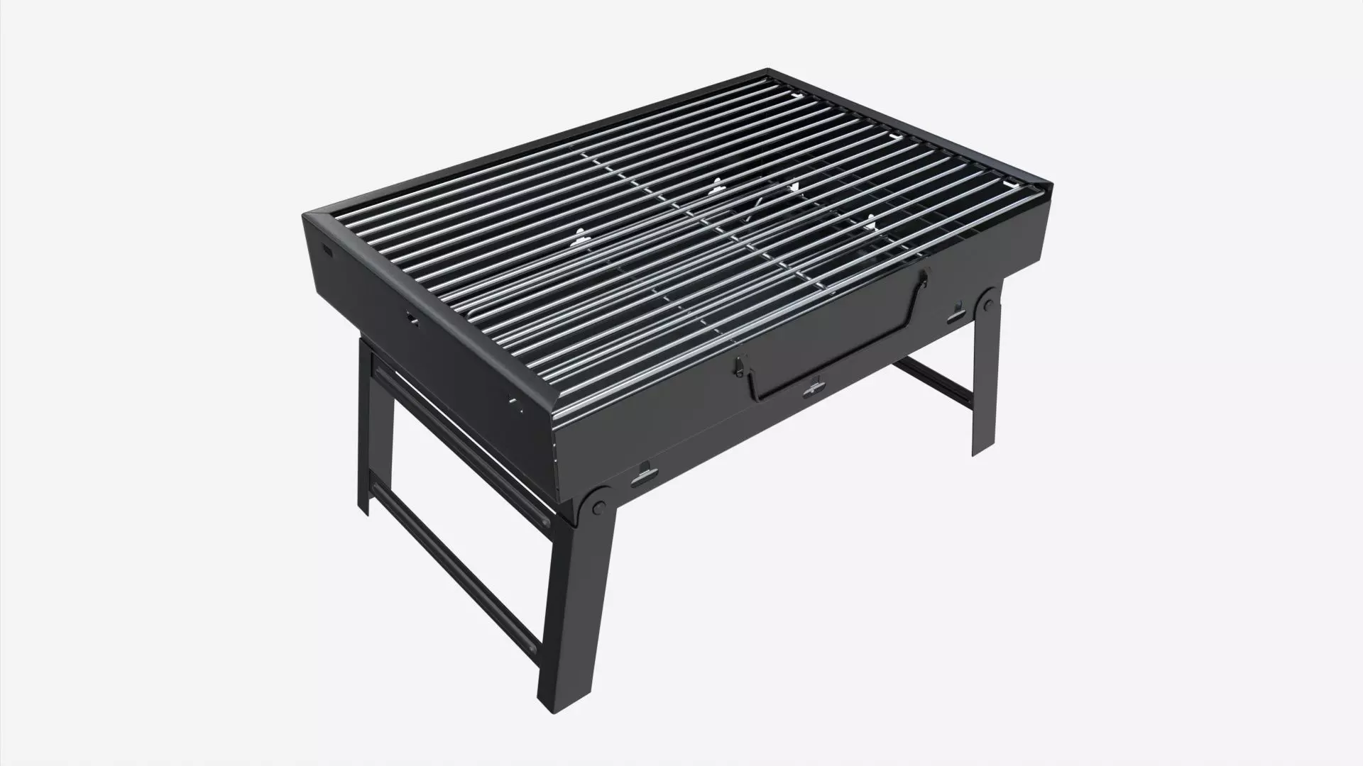 Outdoor Barbecue Folding Portable Grill 3D model_0