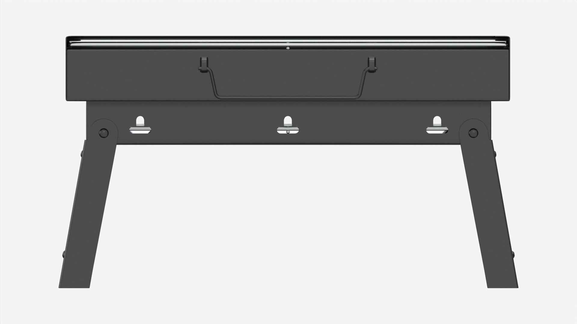 Outdoor Barbecue Folding Portable Grill 3D model_4