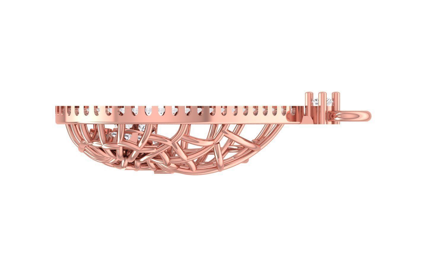 Women Pendants 3dm STL OBJ FBX Renders Details 3D print model_2