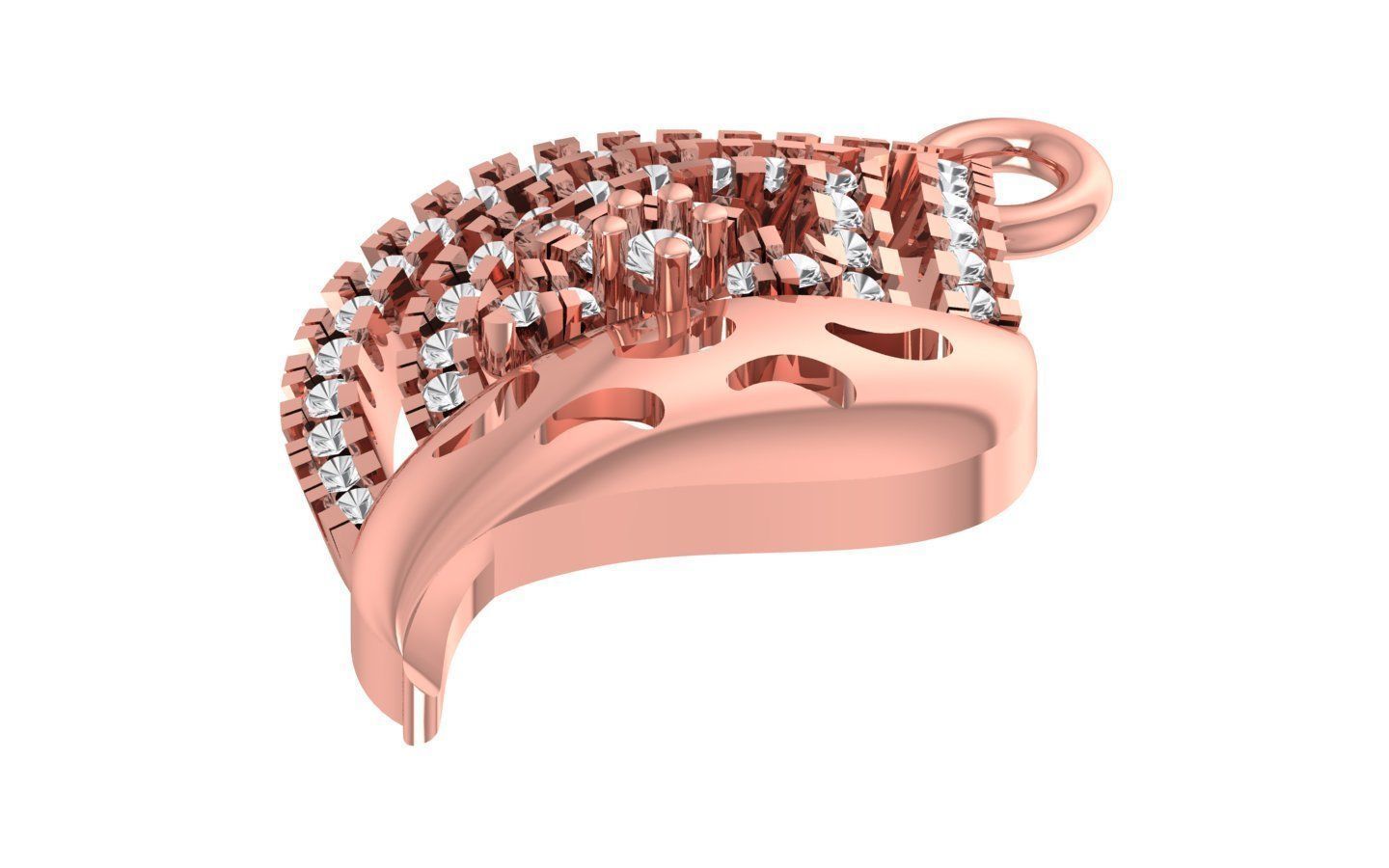 Women Pendants 3dm STL OBJ FBX Renders Details 3D print model_2