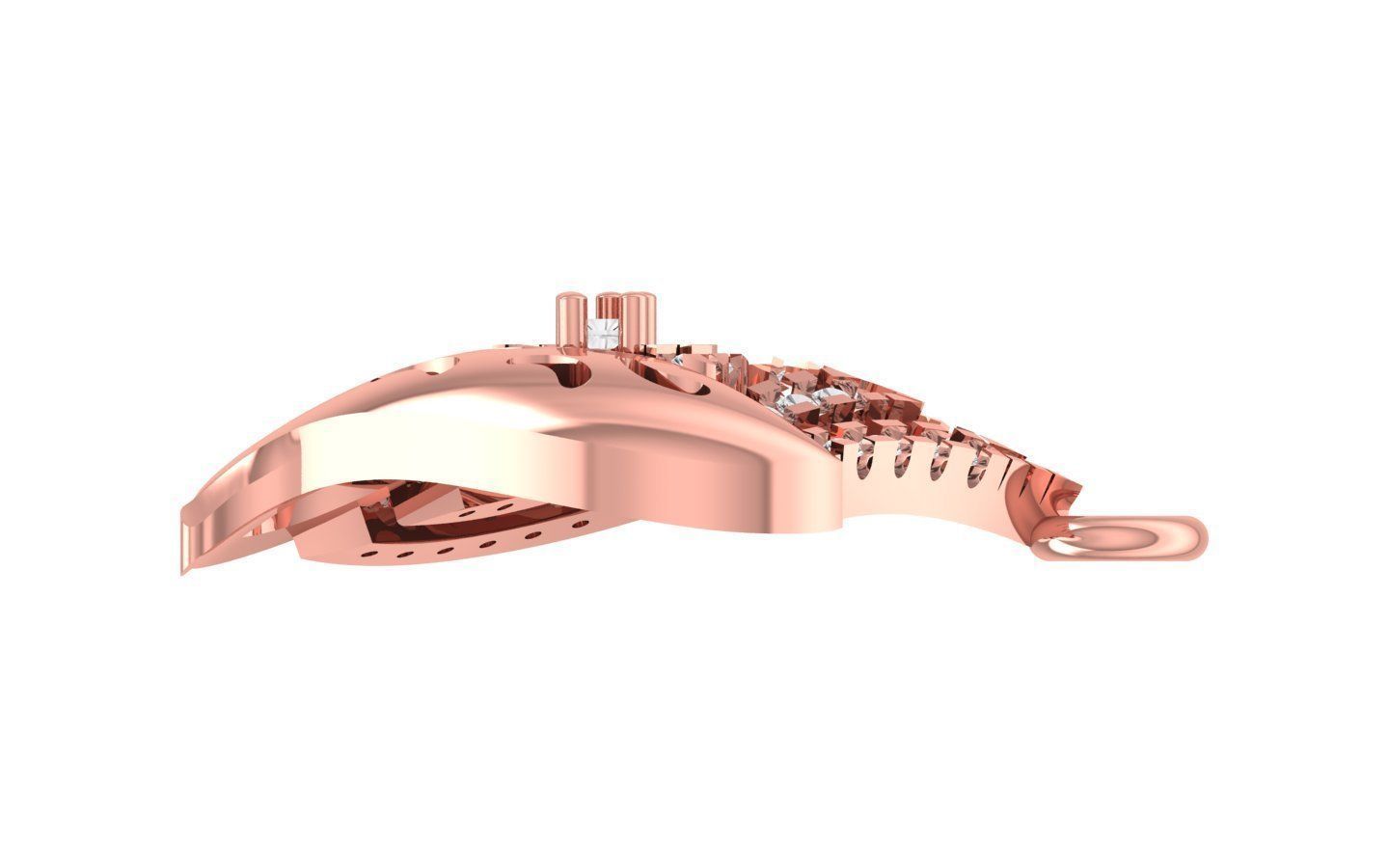 Women Pendants 3dm STL OBJ FBX Renders Details 3D print model_1