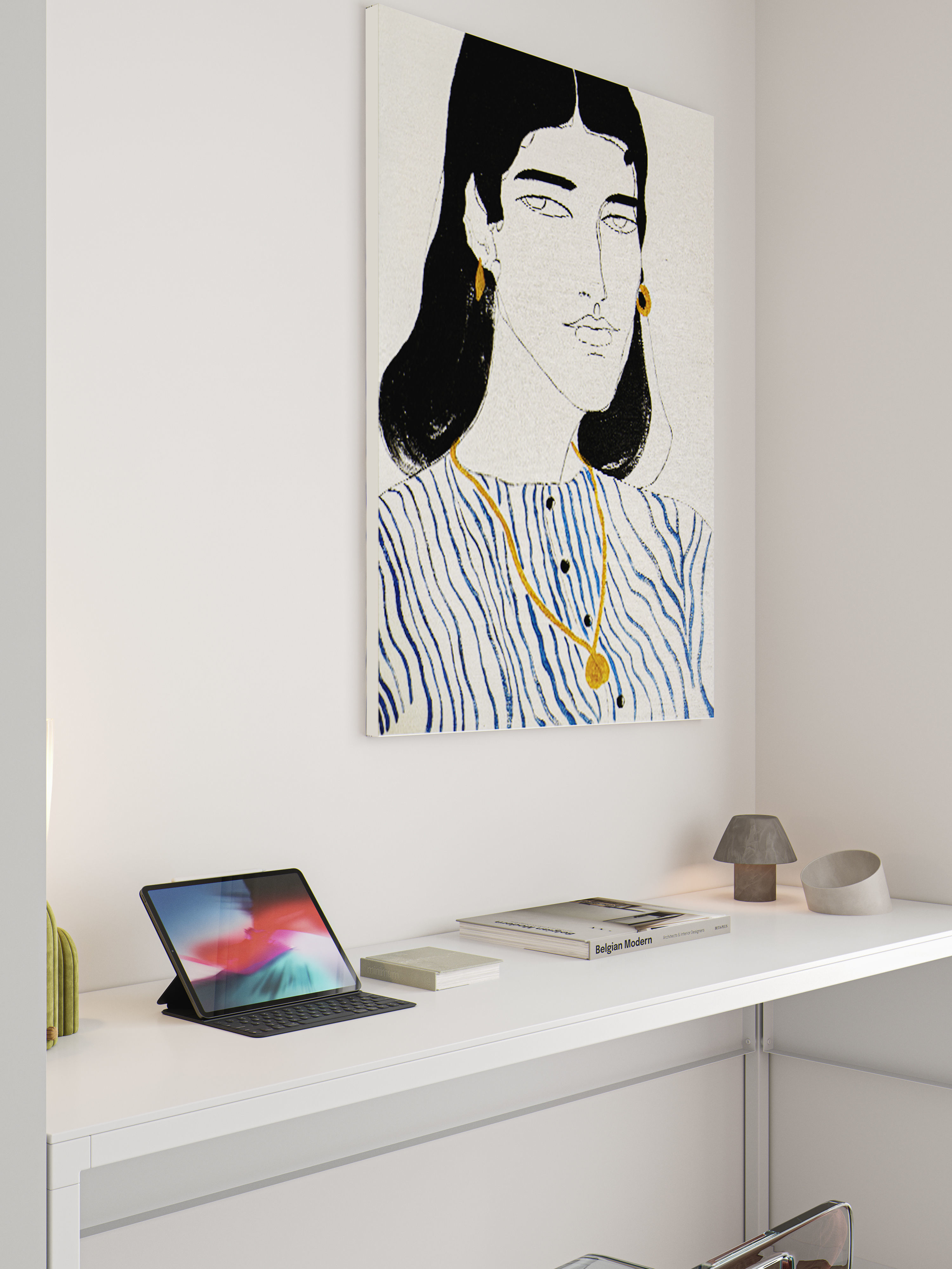 Living Room Interior Scene for 3DMAX and Corona Renderer  3D model_11