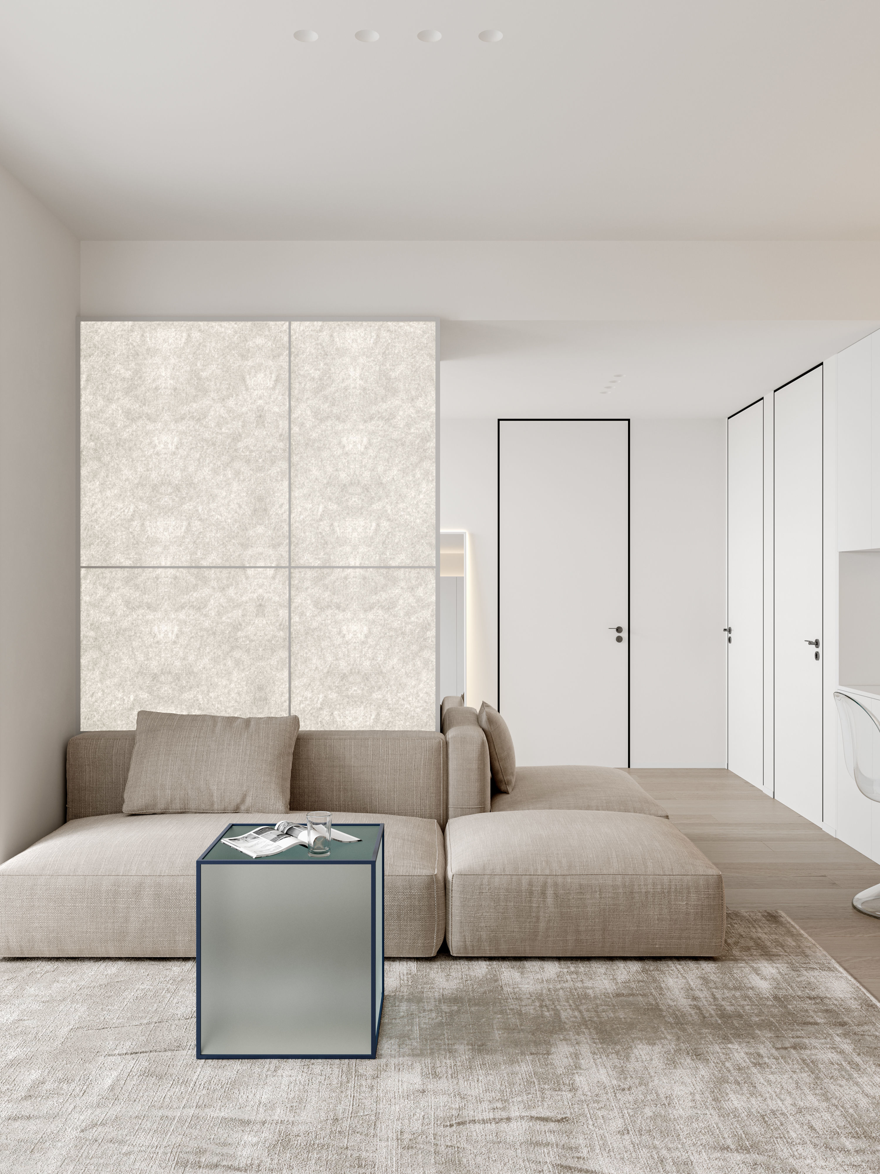 Living Room Interior Scene for 3DMAX and Corona Renderer  3D model_6