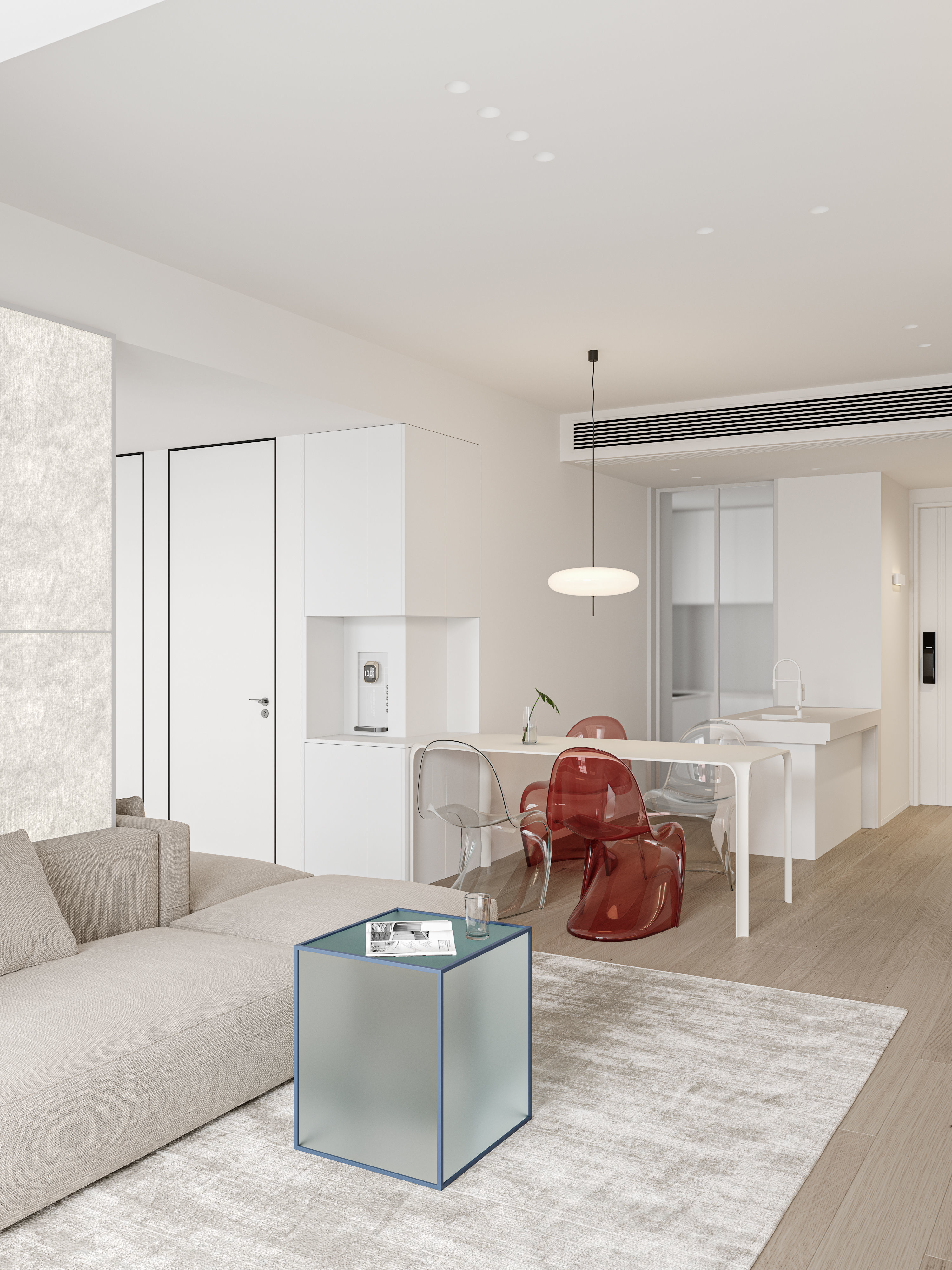 Living Room Interior Scene for 3DMAX and Corona Renderer  3D model_9